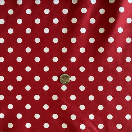 1 Yard Small Polka Dot Poly Cotton Fabric Multi Color for Apparel Crafts 60 Inch Width