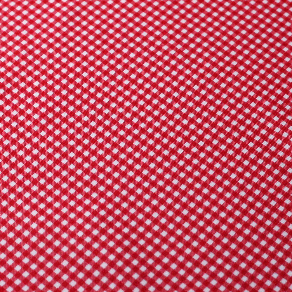 Gingham Check Poly Spandex Fabric - Micro Plaid, Assorted Colors, 58/60" Width (1 Yard)