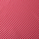 Gingham Check Poly Spandex Fabric - Micro Plaid, Assorted Colors, 58/60" Width (1 Yard)