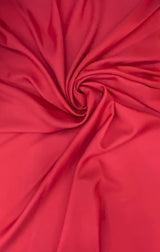 Gabardine Polyester Fabric - Red, 59/60" Width (1 Yard)