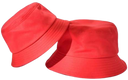 Bucket Hats Cotton Fabric - Red, Head Size 56-58CM (1 Unit)