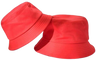 Bucket Hats Cotton Fabric - Red, Head Size 56-58CM (1 Unit)