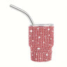 Thermal Sublimation Tumblers 2 Oz Rhinestone Shot Cup - Red, 2 Oz Capacity (1 Unit)