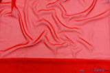 Double Georgette 100 Percent Polyester Fabric - Sheer Crepe Texture, 60" Width, Multiple Colors (1 Yard)