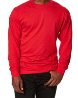 Lucky Friends 1501 Long Sleeve Cotton Fabric - Red, Solid (1 Piece)