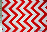 Chevron Lamour Satin Polyester Fabric - Chevron Print, 58/60" Width, Multiple Colors (1 Yard)