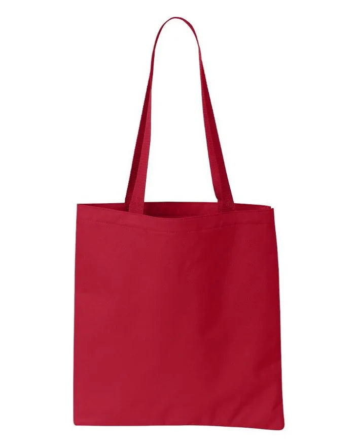 Big Tote Bag 600 Denier Polyester/PVC Fabric - Red, Zippered Closure, 18"W X 16"H X 4 1/2"D (1 Bag)