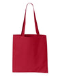 Big Tote Bag 600 Denier Polyester/PVC Fabric - Red, Zippered Closure, 18"W X 16"H X 4 1/2"D (1 Bag)