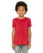 Bella Canvas 3001Y Airlume Combed And Ring-Spun Cotton Fabric - Red, Crew Neck, Short Sleeve (1 Shirt)
