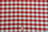 Picnic Checkers Polyester Fabric - Gingham Checkered, 1" X 1", 58/60" Width (1 Yard)