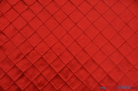 Pintuck 2X2 Taffeta Fabric - Diamond Pattern, 54" Width, Multiple Colors (1 Yard)