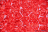 Rosette Satin Bordeaux Polyester Fabric - 3D Floral Satin Embroidered On A Mesh, Bordeaux, 52" Width (1 Yard)