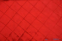 Taffeta Pintuck Fabric - 4" X 4" Diamond Pattern, 58" Width, Multiple Colors (1 Yard)