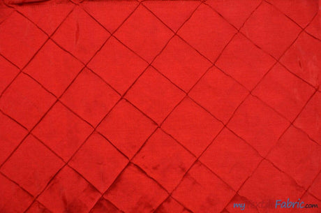 Taffeta Pintuck Fabric - 4" X 4" Diamond Pattern, 58" Width, Multiple Colors (1 Yard)