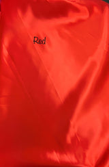 Red Bridal Satin Polyester Fabric - Red, Sheen, 58"-60" Width (1 Yard)