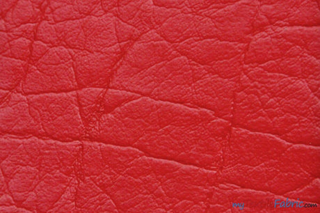Heavy Duty Textured Vinyl Fabric - Upholstery Weight, Textured Faux Leather, 54" Width, Multiple Colors (1 Yard)