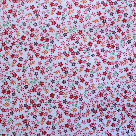 Mini Daisy Floral Poly Cotton Fabric - Fuchsia, Purple, Red, Royal Blue Daisy Print, 58/60" Width