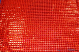 Hologram Quad Sequins Polyester Fabric - Holographic Square Sequins, 40" Width, 7 Colors (1 Yard)