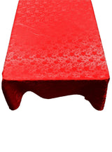 Square Tablecloth Roses Jacquard Satin Fabric - Floral Jacquard, 42" X 42" (1 Piece)