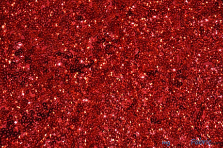 Gatsby Sequins Polyester Fabric - 6Mm Flat Sewn Sequins On Mesh, 52" Width, Multiple Colors (1 Yard)