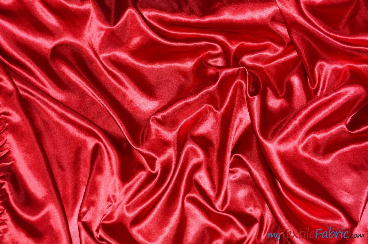 Silky Soft Medium Satin Polyester Fabric - Solid, 58/60" Width (70 Yard Bolt)
