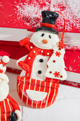 4.5" Resin Holiday Santa /Snowman Ornament