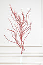 47” Glitter Sequin Wispy Willow Christmas Spray - Red