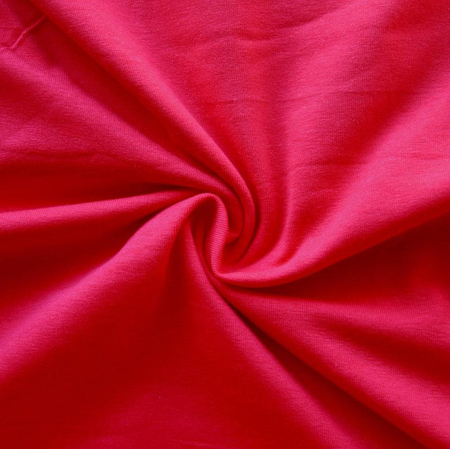 Cotton Lycra Jersey Knit Fabric Red