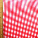 Swim Knit Red and White Gingham