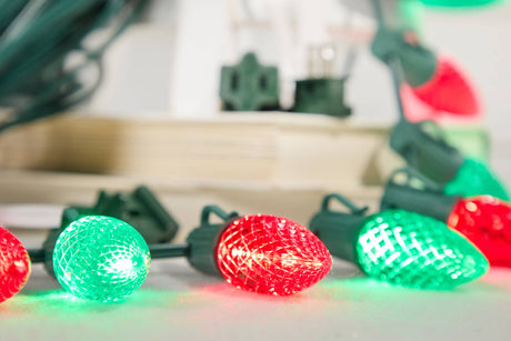 100' Outdoor Christmas Lighting Kit - Red/Green