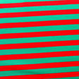 Cotton Lycra Red and Green 3/8" Stripe Knit Fabric