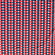 Stretch Woven Red/Navy Checkers Fabric
