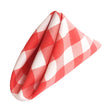 (12 / Pack) White Coral 18″ Checkered Polyester Napkin