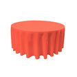 Coral 100% Polyester Round Tablecloth 108″