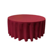 Cranberry 100% Polyester Round Tablecloth 108″