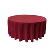 Cranberry 100% Polyester Round Tablecloth 120″