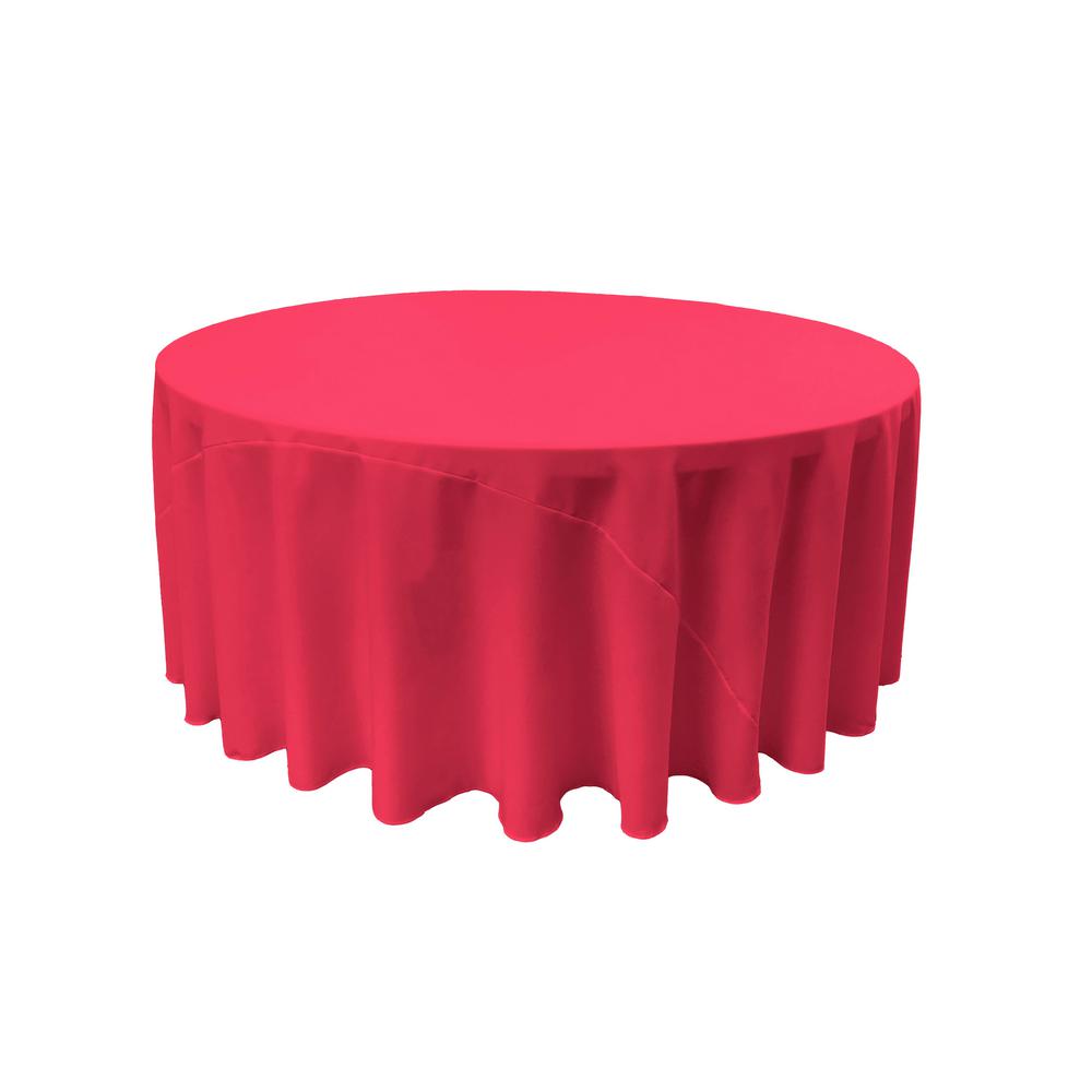 Fuchsia 100% Polyester Round Tablecloth 120″