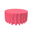 Hot Pink 100% Polyester Round Tablecloth 120″
