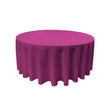 Magenta 100% Polyester Round Tablecloth 108″