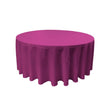Magenta 100% Polyester Round Tablecloth 120″