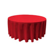Red 100% Polyester Round Tablecloth 108″
