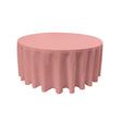 Dusty Rose 100% Polyester Round Tablecloth 108″