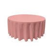 Dusty Rose 100% Polyester Round Tablecloth 132″