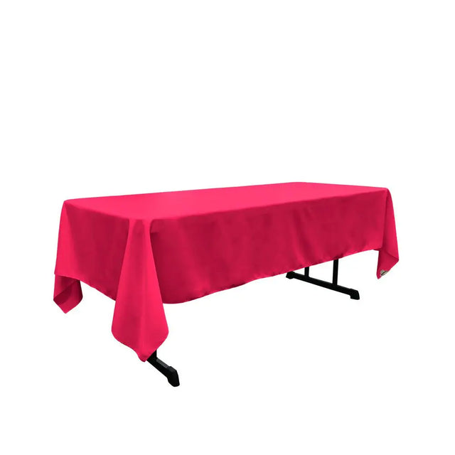 Hot Pink 100% Polyester Rectangular Tablecloth 60 x 108″