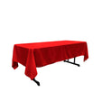 Red 100% Polyester Rectangular Tablecloth 60 x 108″