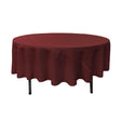 90″ Burgundy Polyester Round Tablecloth