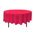 90″ Fuchsia Polyester Round Tablecloth