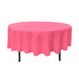 90″ Hot Pink Polyester Round Tablecloth