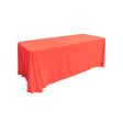 Coral 100% Polyester Rectangular Tablecloth 90″ x 156″