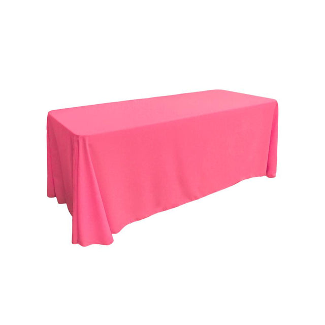 Hot Pink 100% Polyester Rectangular Tablecloth 90″ x 156″